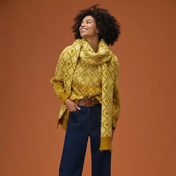 ANTHROPOLOGIE | Maeve | Chunky Wool Blend Sigfried Sweater | NWT - Picture 2 of 10